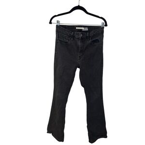 Levi‎ Strauss Co Womens Black High Rise Flare Jeans Size 30